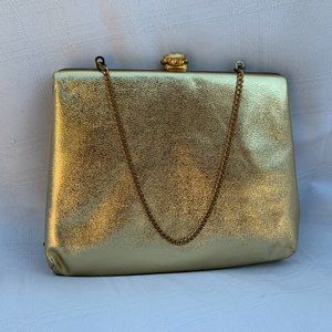 Vintage H1 USA Gold Evening Bag/Clutch Purse